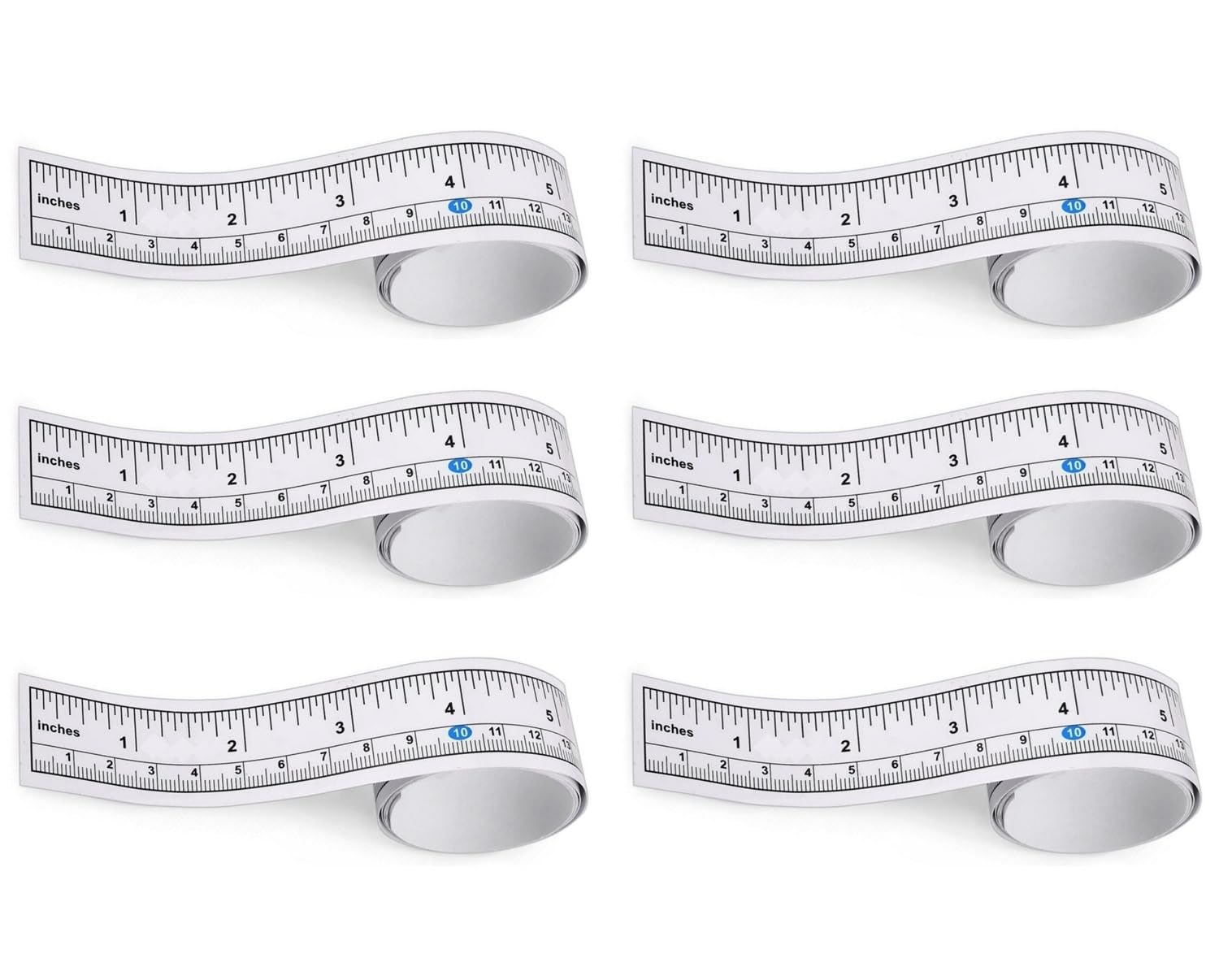 Sandhill Tools Self Adhesive Measuring Ruler Tape 36 inches/90cm, Double Scale Large and Clear Markings in Inches/cm for Sewing, Drafting and Work