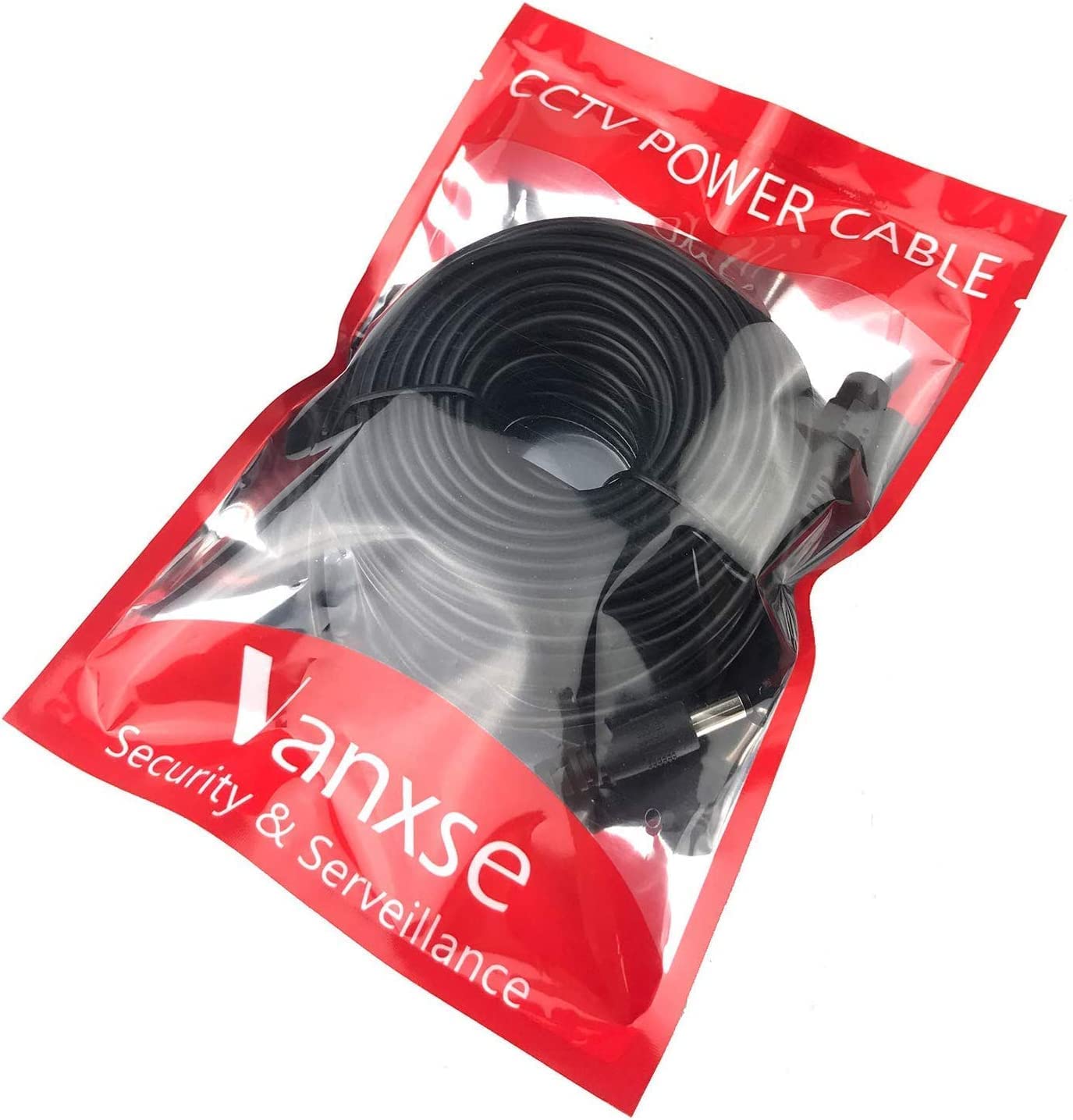 DC 12 V CCTV Verlängerungskabel 2,1 x 5,5 mm für CCTV Überwachungskamera WiFi IP Überwachungskamera NVR DVR LED Strip Router (20 Meter-65FT)