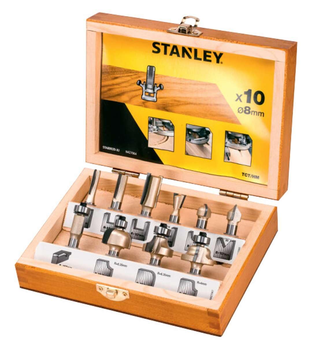 Fraises TCT Stanley STA80020-XJ avec carbure de tungstène durable
