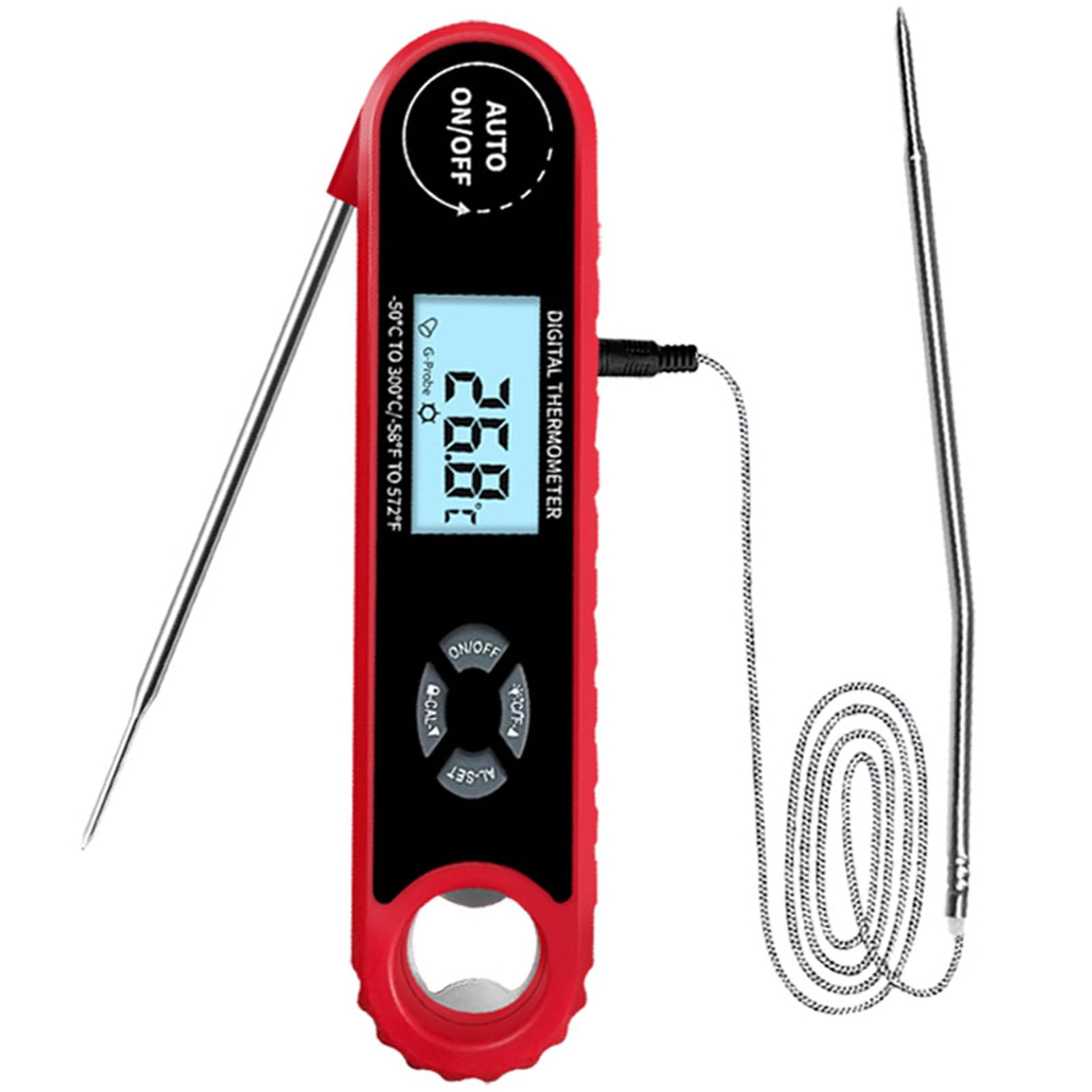 ATRYG Duals Probe Oven Thermometers with LCD Display for Meat and Baking Temperature in Professional Kitchens