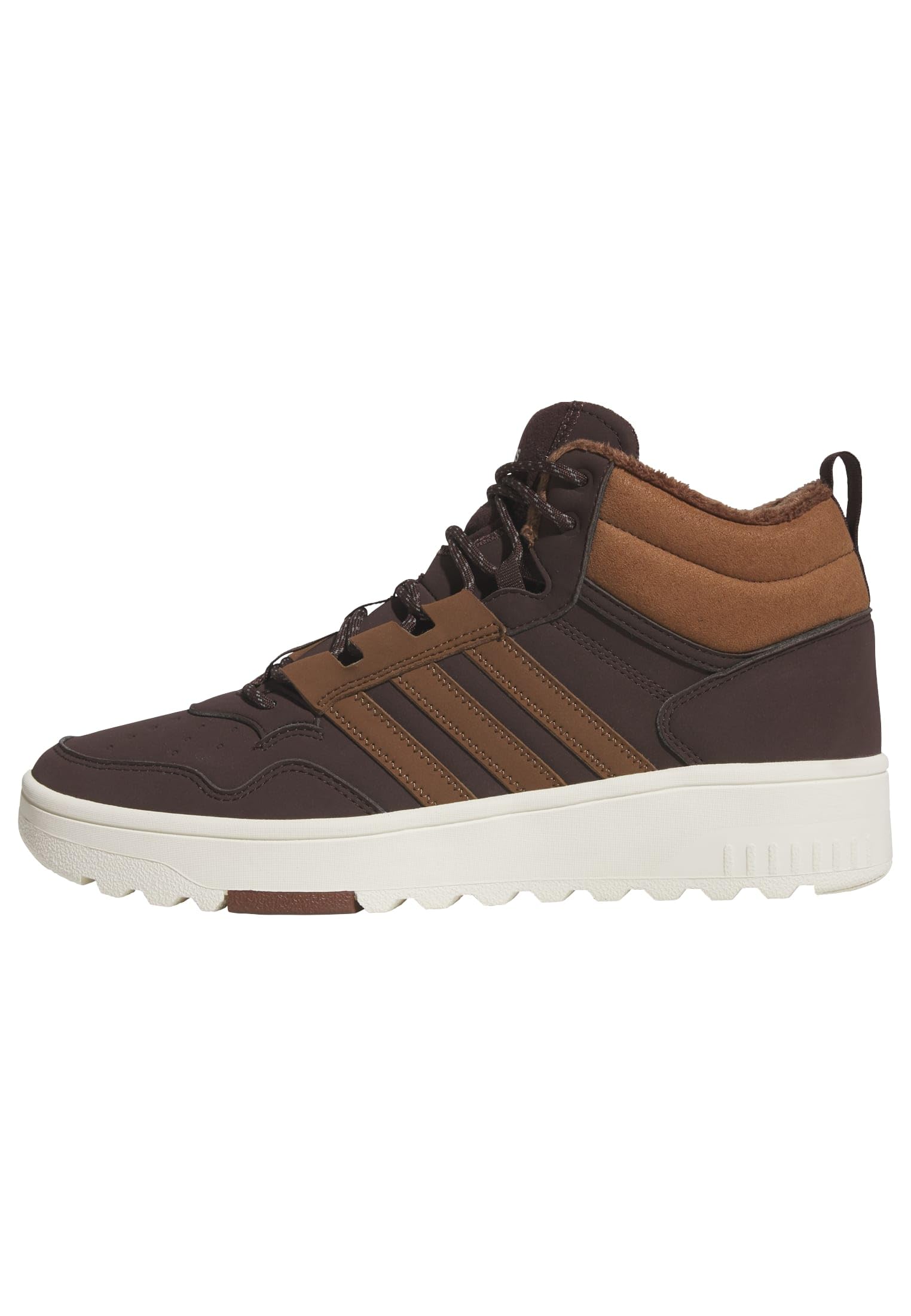 adidas Unisex Hoops 4.0 Mid Shoes, Shadow Brown/Supplier Colour/Off White, 4 UK