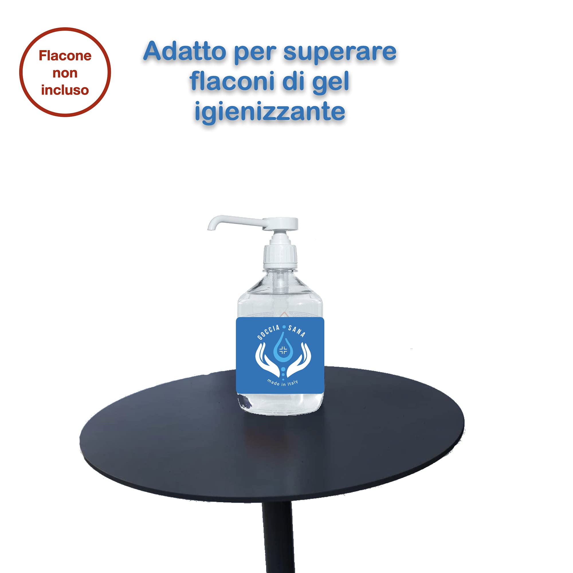 Piantana Porta Gel igienizzante Mani | Piantana Porta igienizzante Mani Colonna Porta Dispenser e flacone Gel Mani