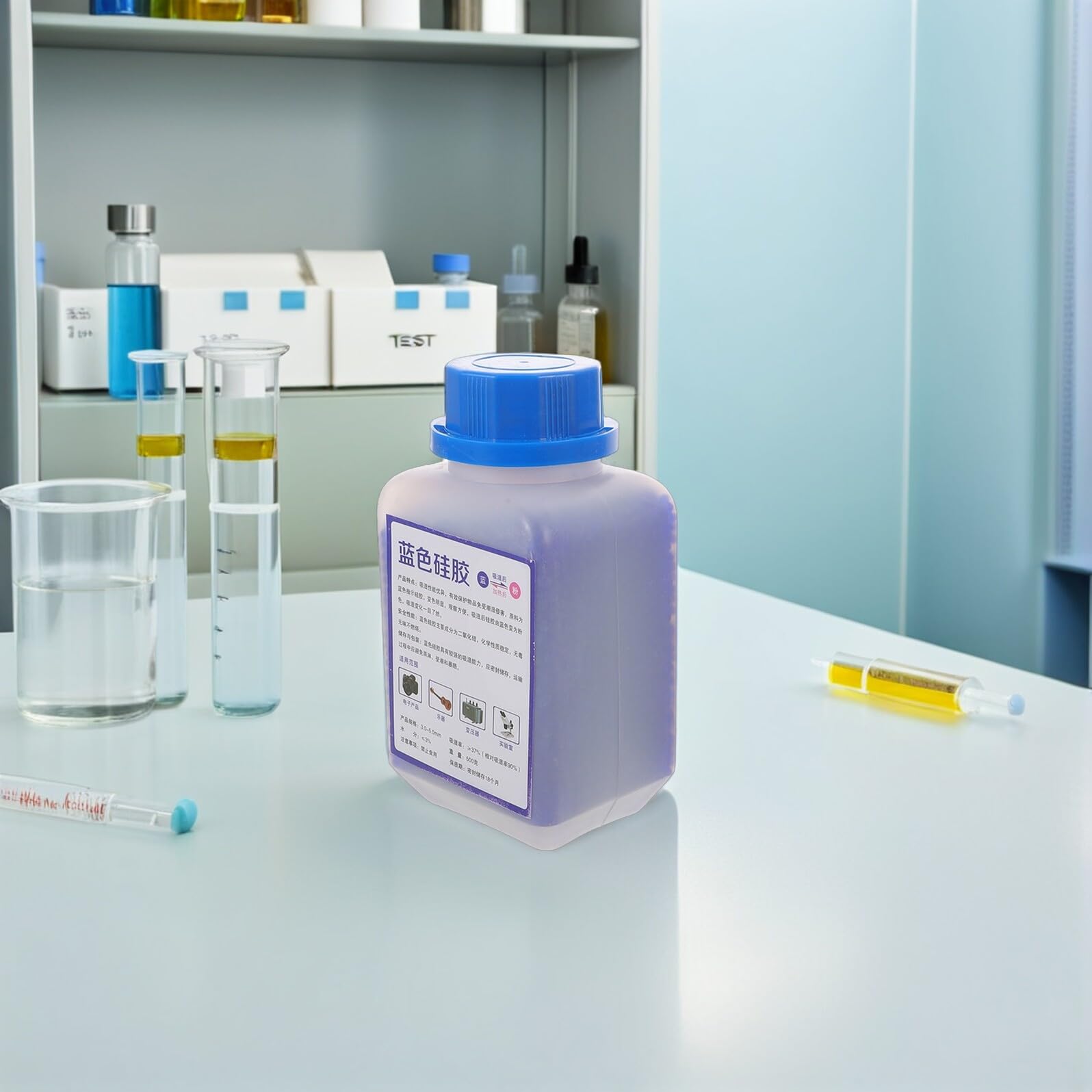 Desecante de Sílice de Silicona Azul 2 Botellas 500g para Filamento