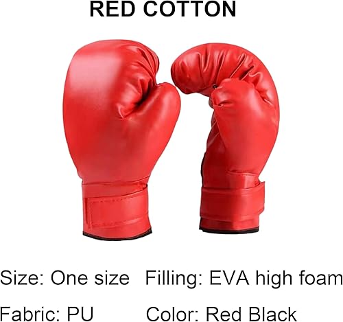 Miniatura 2 de 1 par de guantes de entrenamiento de boxeo guantes de perforación de superficie de poliuretano para principiantes, guantes de entrenamiento y boxeo,