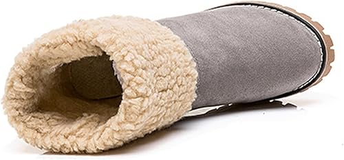 Miniatura 5 de LELEBEAR Libiyi - Botas de invierno de tacón grueso para personas mayores, Libiyi - Botas de nieve para mujeres mayores