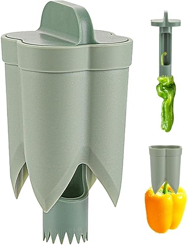 Descorazonador de pimienta, descorazonador de pimienta, descorazonador de pimienta, removedor de semillas de pimiento, campana de semillas de