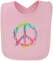 Vista 4 de Tie Dye símbolo de la Paz babero