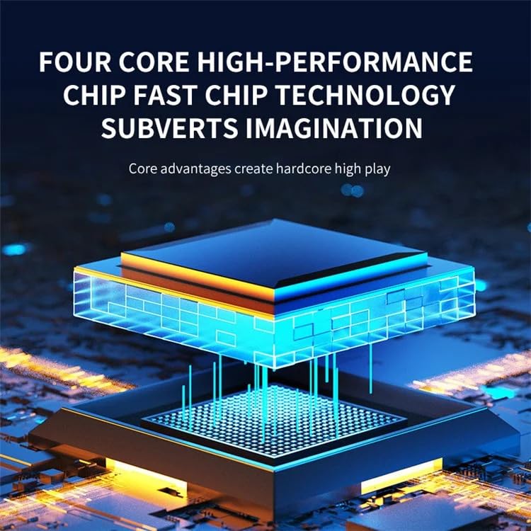 Image of G90 7 Inch IPS HD Screen Handheld Game Console Multi-System Emulator Arcade Gaming Controller (Black)