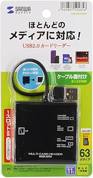 Amazon.co.jp: サンワサプライ USB2.0 カードリーダー ADR