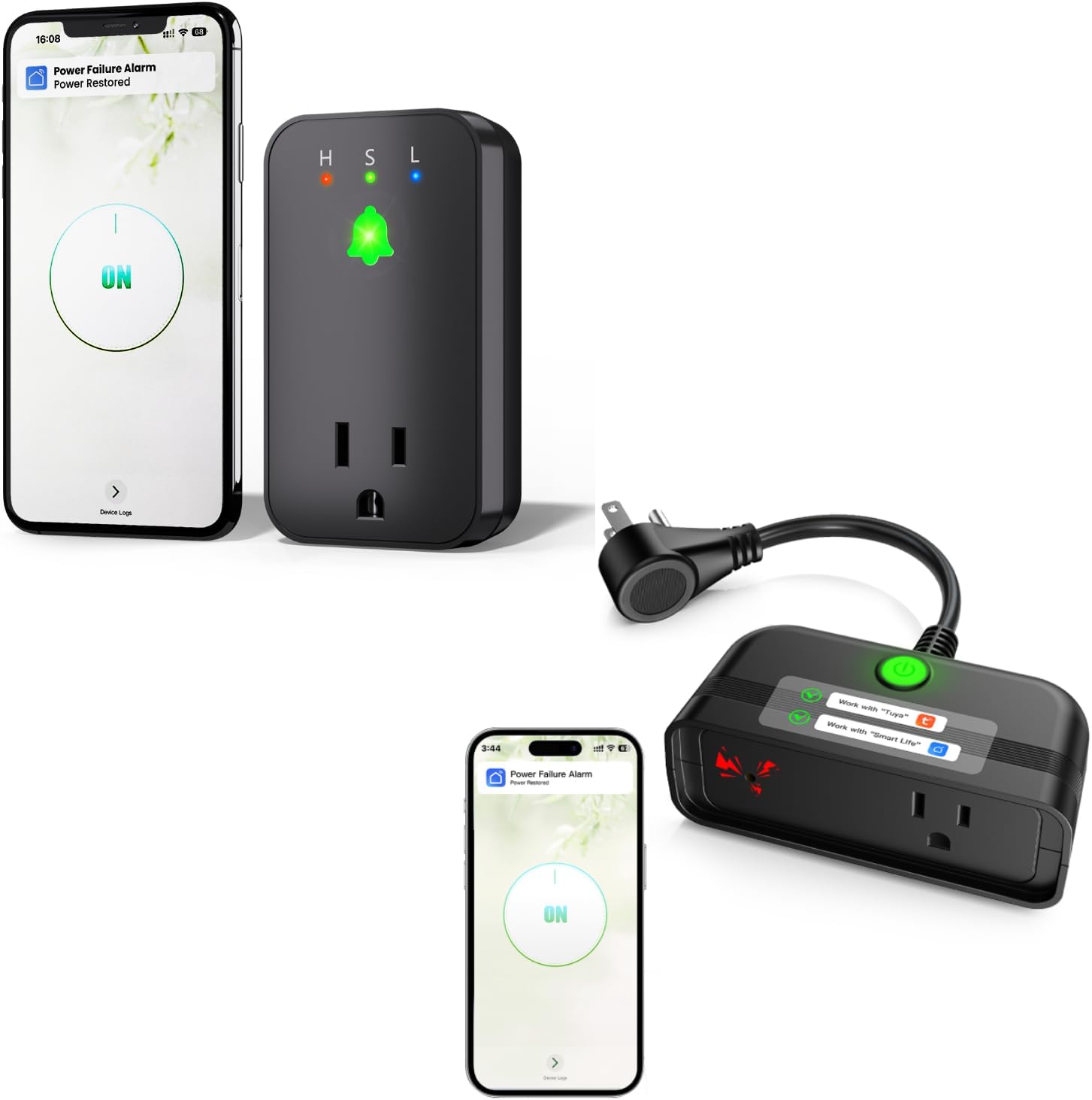 WiFi Power Failure Alarm + Power Failure Alarm Outdoor