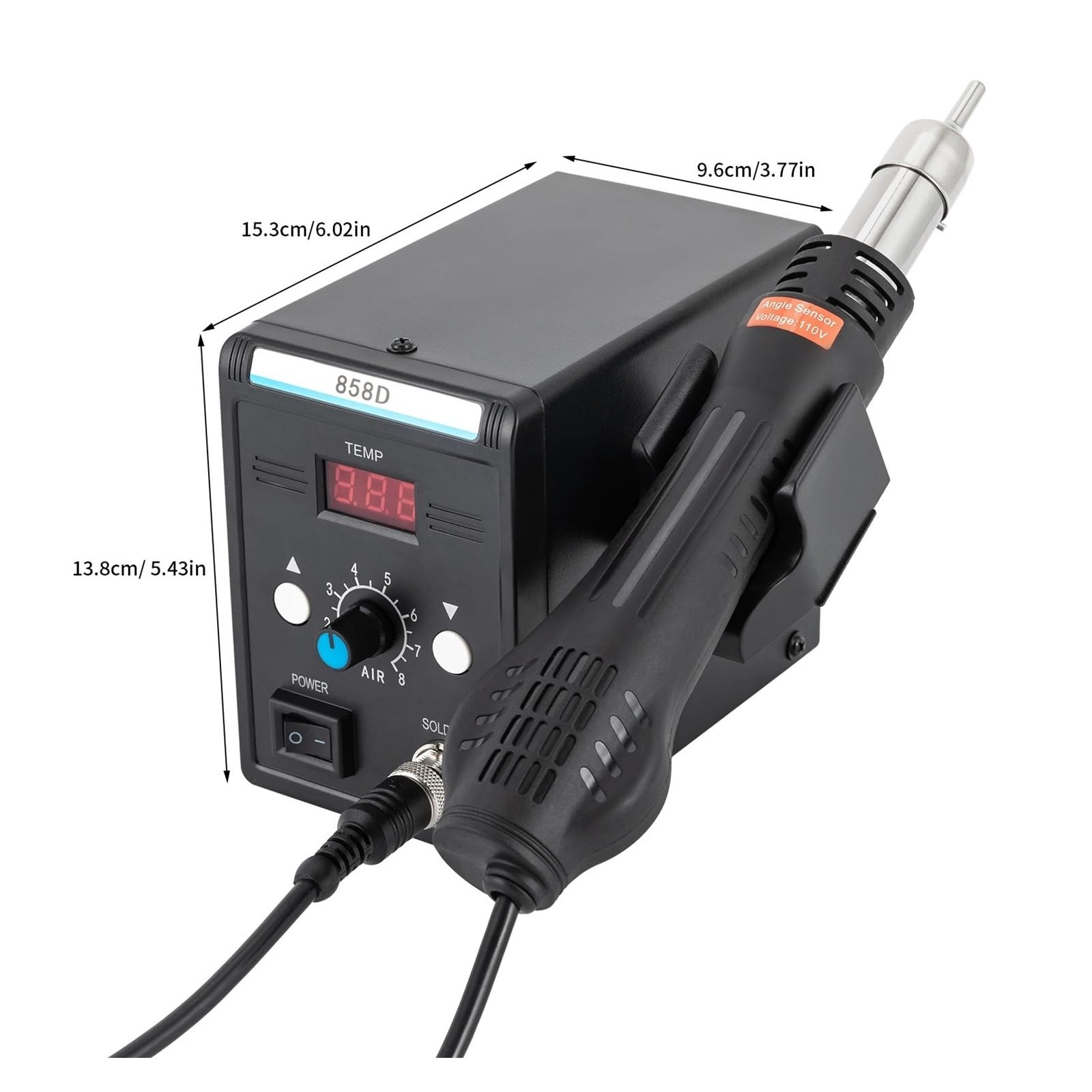 Stazione Di Saldatura SMD Ad Aria Calda Da 700 W Con Pistola Termica, Display A LED For Riparazioni Elettroniche Saldatore Efficiente