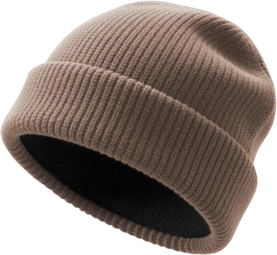 SPLASHGRIP Winter Beanie for Men Women Soft Fleece Lined Warm Knit Hat Ski Stocking Hat Thermal Thick Caps Unisex