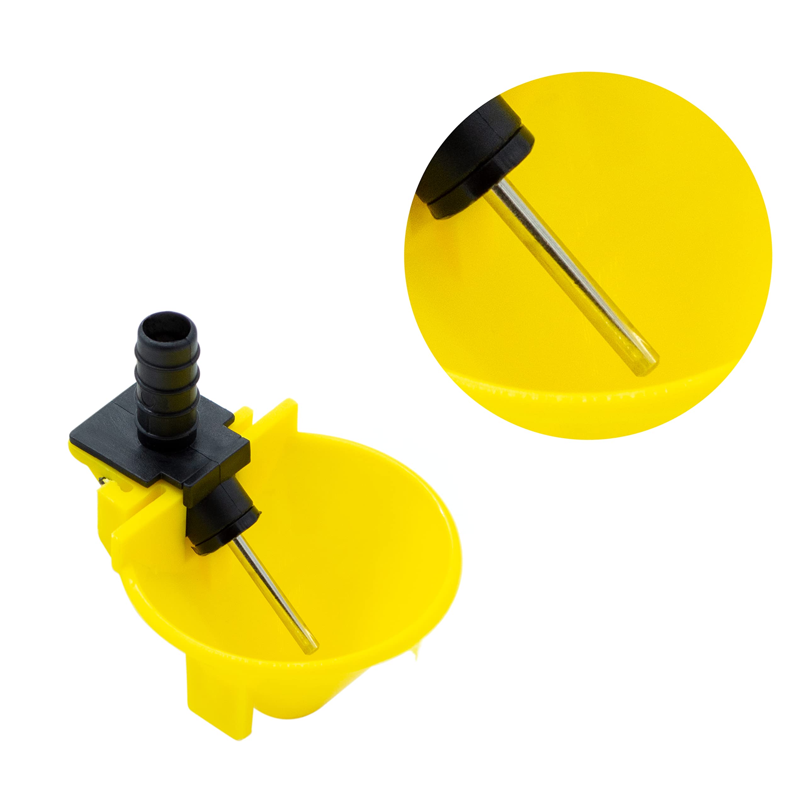 FINCA CASAREJO Pack Bebederos de Cazoleta 8x14mm - Bebederos Automáticos para Aves - Pack de Bebederos en Plástico Muy Resistente (6)