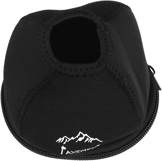 Outdoor Camping Canister Flat Gas Cylinder Tank Protective Cover for 230 Gas Cylinder, Neoprene Anti-Collision Sleeve, Black