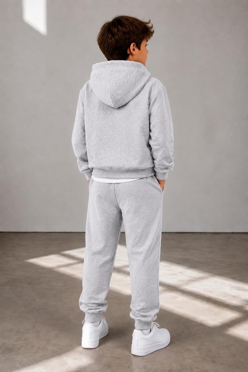 Azmxynol Boys Clothes 2 Piece Outfit Set Hoodie Sweatshirt + Jogger Pants, 6-13 Years