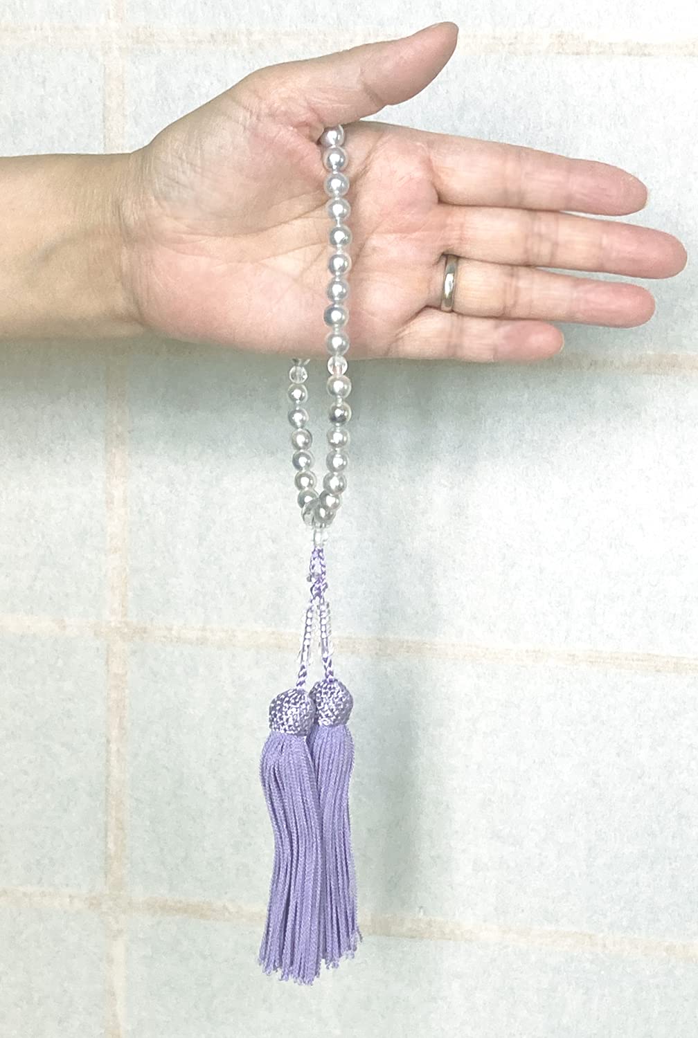 MI あこや真珠 念珠 数珠 色テリ良好 全宗派使用可能 保証付き あこや