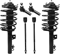Vista 144 de Detroit Axle - Kit de puntales delanteros para Ford 2000-2004 Focus 2 puntales con muelle helicoidal 2 brazos de control inferiores con rótulas 2001