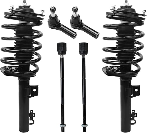 Miniatura 145 de Detroit Axle - Kit de puntales delanteros de 6 piezas para Chevrolet Aveo Aveo5 Pontiac G3 Wave, barra estabilizadora, varillas de acoplamiento