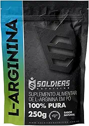 Arginina 250g - 100% Puro Importado - Soldiers Nutrition