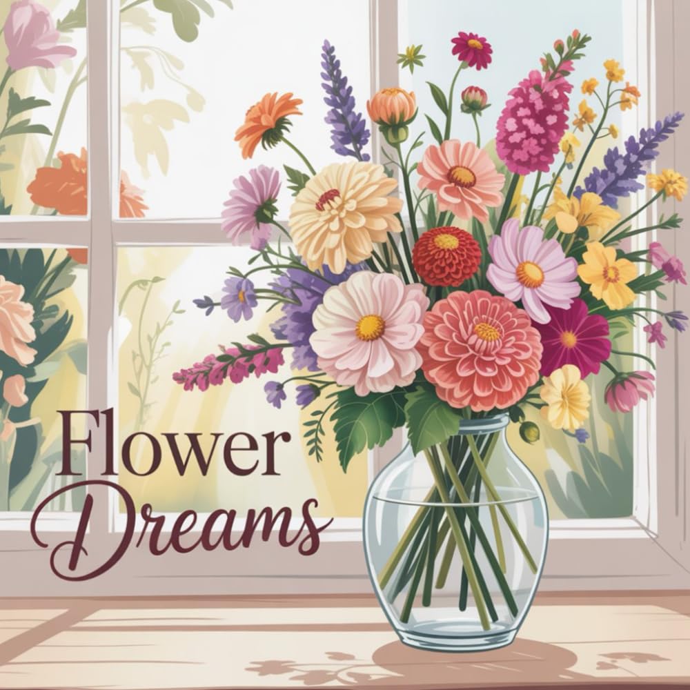 Flower Dreams: Ausmalbuch für Erwachsene – 60 liebevolle Blumenmotive zum Entspannen & Abschalten