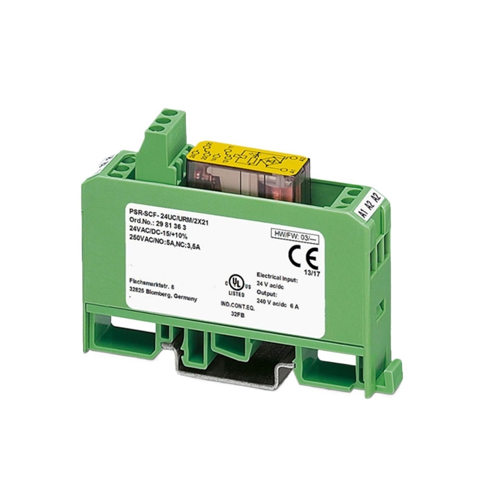 Relais PSR-SCF-120UC/URM/2X21 2981363 contacteur sécurité inverseur