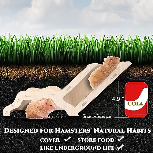 Escada de escalada para hamsters esconderijo secreto para hamsters, brinquedo de exploração de túnel