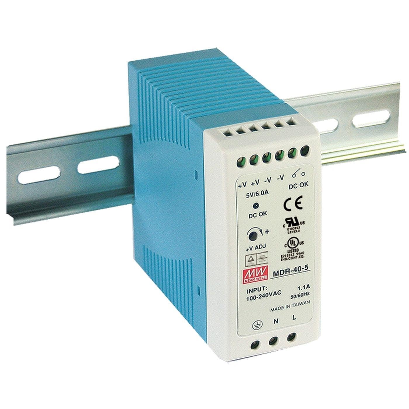 Mean Well Meanwell, Mdr-40-12 Din-Rail Power Supply 40W 12V 3.33A