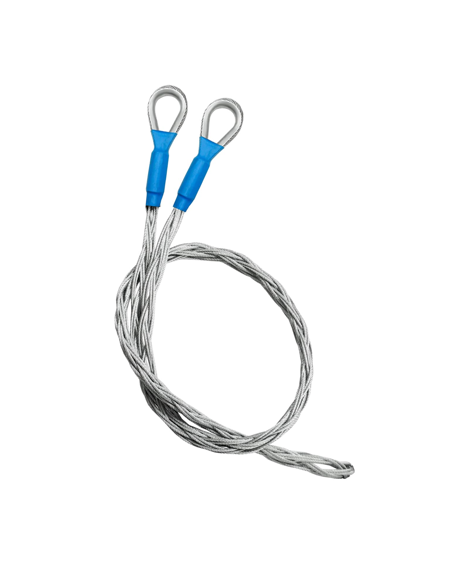 18-25mm Wire and Cable Mesh Pulling Grip Fits for Light and Heavy Cables (D: 0.7"-0.98"), Double Head Cable Pulling Socks, Galvanized Steel Electrical Pulling Grips