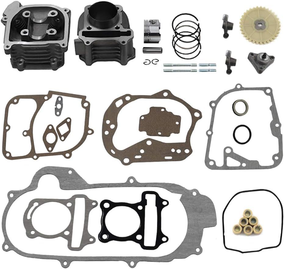 Kit cylindre 50mm GY6 50cc 139QMB avec soupapes 64mm pour scooter et ATV