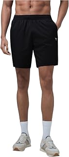 TECHNOSPORT Men's Slim Fit Sports Shorts with Ts Flexi, Breathable Comfort for Gym, Running, Training Price In India