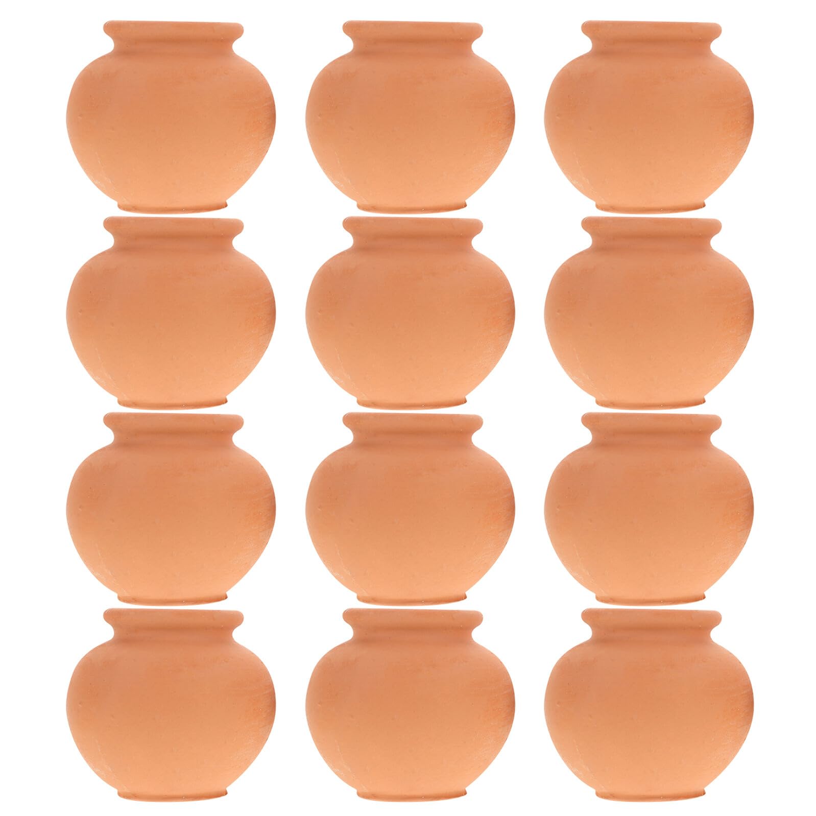 Pots en terre cuite vintage pour une décoration intérieure raffinée et végétalisée en lot de 12