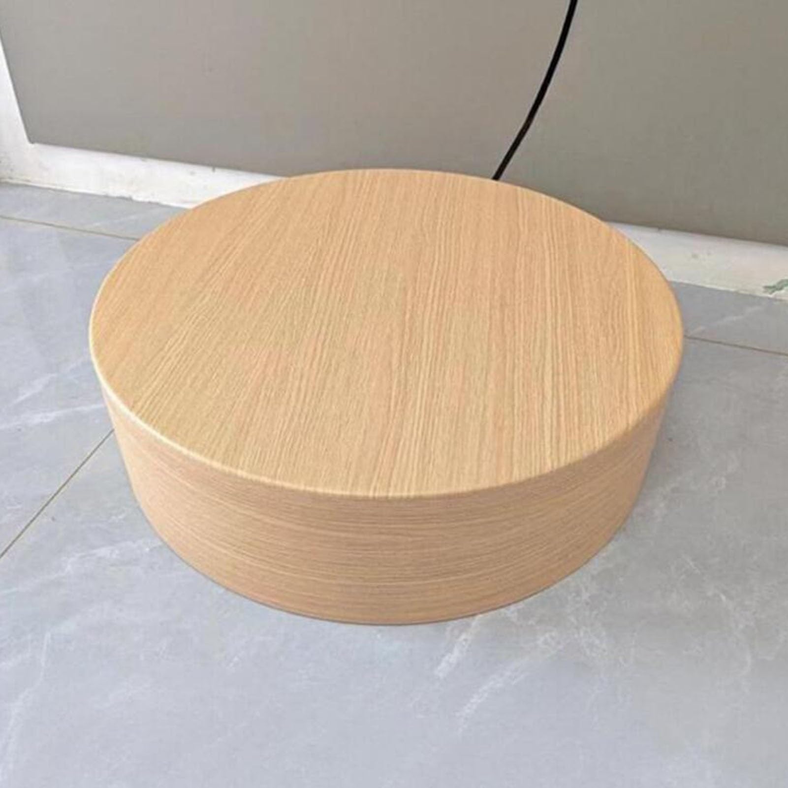 Rundzylinder Ständer, Schaufensterpuppen Anzeige Plattformbasis, Holzsockel Säulen-Schaufenster Organizer for Home Office Dekorationen(50x15cm(19.7x5.9in))