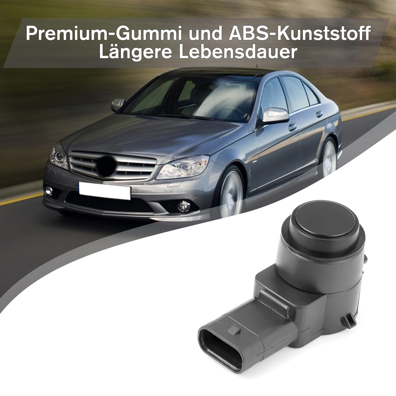 4X PDC Sensor Parksensor Einparkhilfe 0009052402 2215420417 Kompatibel mit Mercedes Kompatibel mit Benz E-Klasse W204 W164 W211 S211 Schwarz