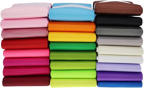 Jesep Cinta de grogrén de 100 yardas de 3 pulgadas, paquete de envoltura de regalo, cinta para envolver regalos, manualidades, lazo, accesorios