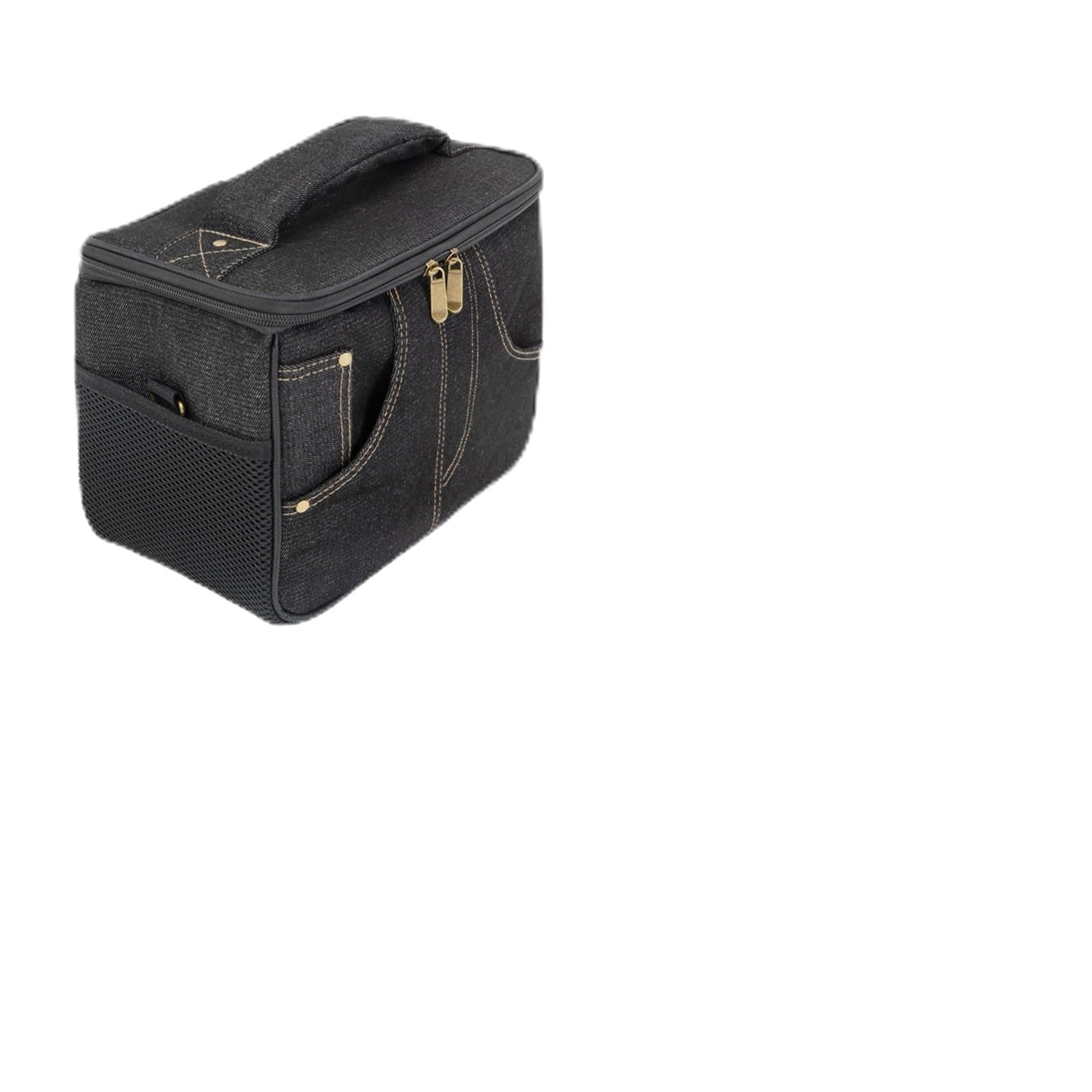 Baumwoll Audio Tasche 43cm Dick Gepolstert(Black S)