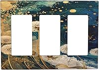 Vista 160 de Cubiertas Decorativas de Arte para Interruptores de Luz, Hojas de Otoño, Placa de Pared de Palanca Individual, Cubierta Decorativa de Interruptor