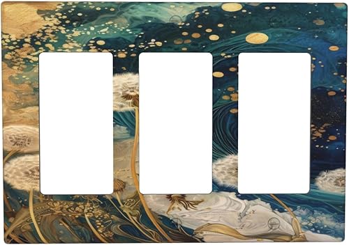 Miniatura 160 de Cubiertas Decorativas de Arte para Interruptores de Luz, Hojas de Otoño, Placa de Pared de Palanca Individual, Cubierta Decorativa de Interruptor,