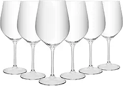 WOLFF - Conjunto 6 Taças para Vinho Crex 600ml Cristal