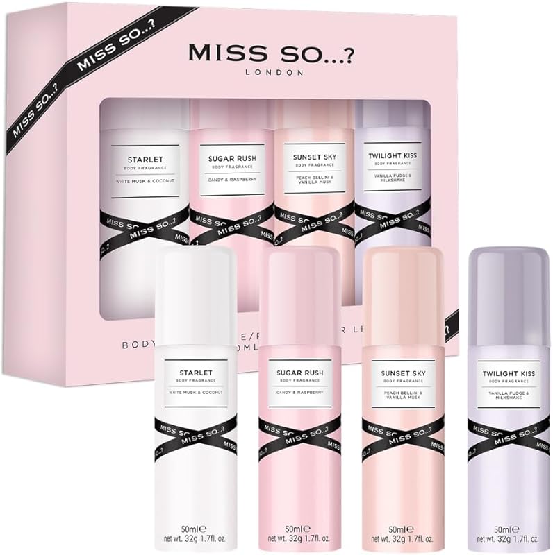 Miss So...? Mini Galore Coffret Cadeau Brume Parfumée Pour Femme (4x50ml)
