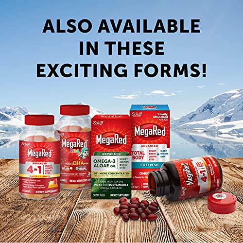 Megared Omega 3 Fish Oil Supplement 800Mg (Per Serving), Advanced 6X Absorption Epa & Dha Omega 3 Fatty Acid Softgels (80Cnt Box), Phopholipids, Supports Brain Eye Joint & Heart Health #TOP5