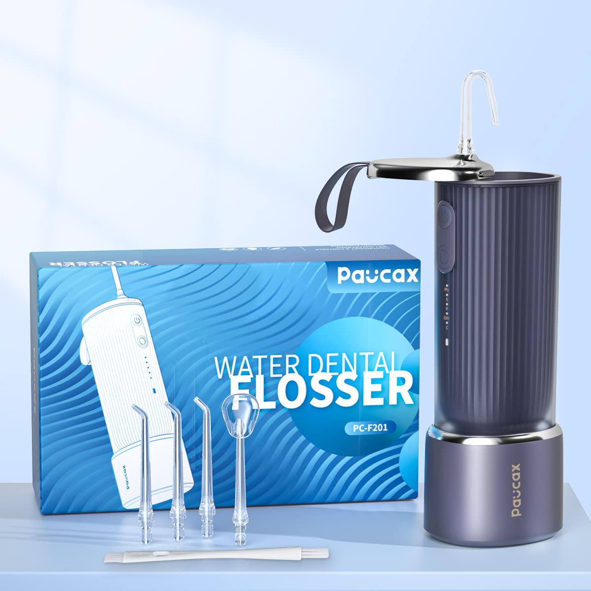 Water Flossers for Teeth - Portable Electric Flosser for Teeth with 4 Modes 5 Jet Tips Self-Cleaning Function