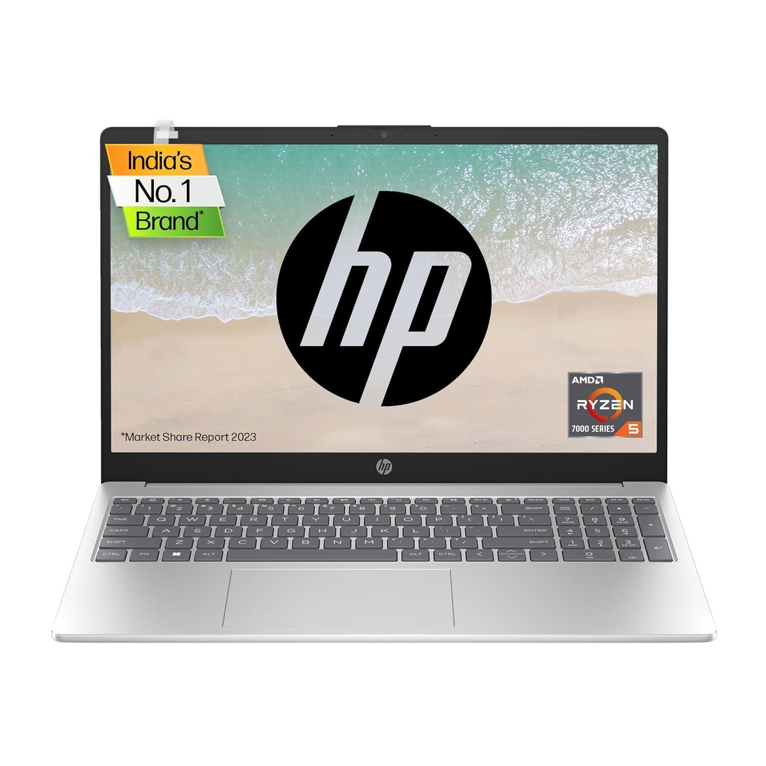 HP Laptop 15, AMD Ryzen 5 7520U, 15.6-inch (39.6 cm), FHD, 8GB