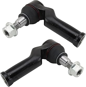 TRQ Front Outer Tie Rod Set Compatible with 2011-2018 Volvo S60 2016-2018 S60 Cross Country 2007-2016 S80 2015-2018 V60 V60 Cross Country 2008-2010 V70 2010-2017 XC60 2008-2016 XC70