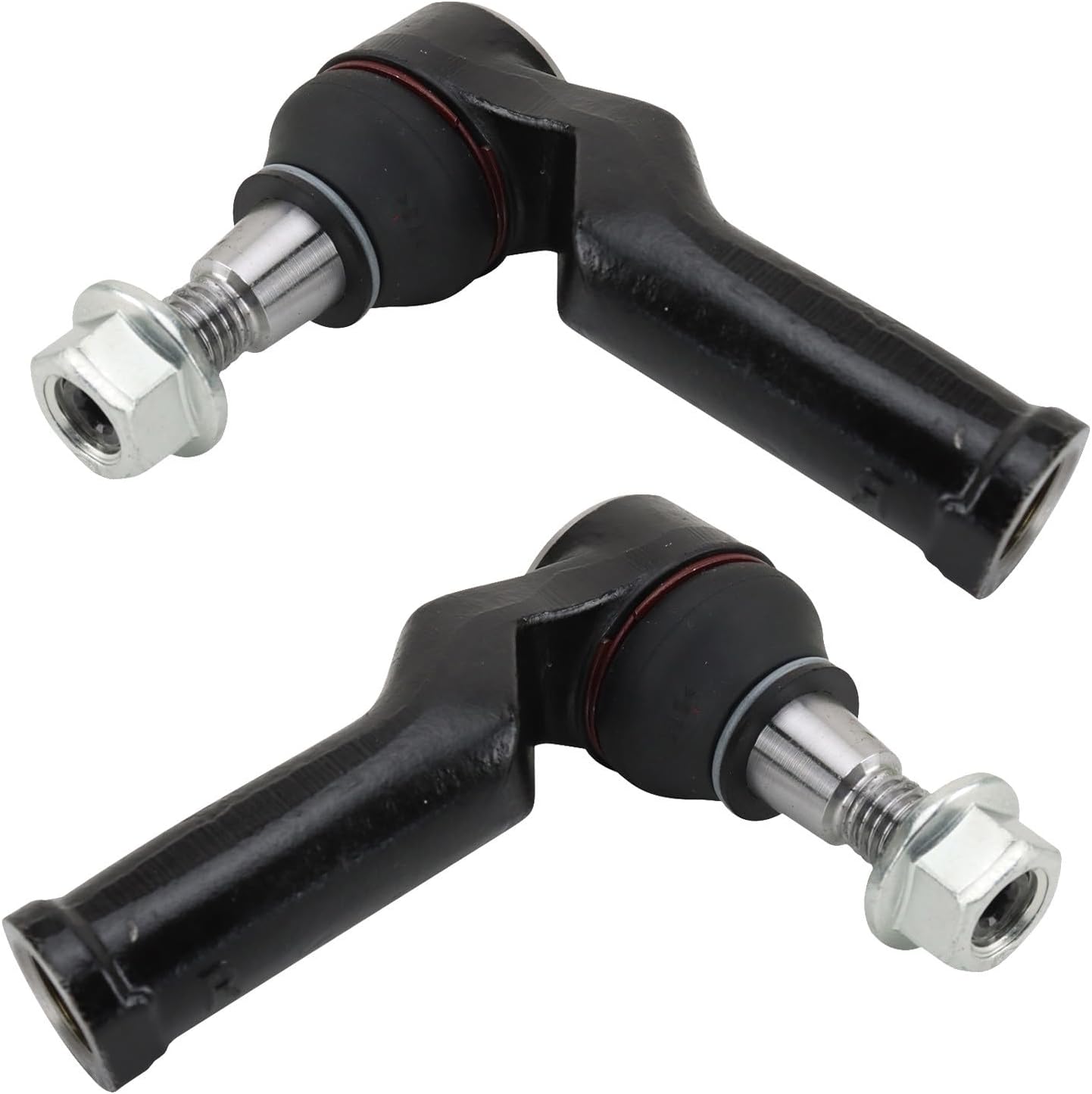 TRQ Front Outer Tie Rod Set Compatible with 2011-2018 Volvo S60 2016-2018 S60 Cross Country 2007-2016 S80 2015-2018 V60 V60 Cross Country 2008-2010 V70 2010-2017 XC60 2008-2016 XC70
