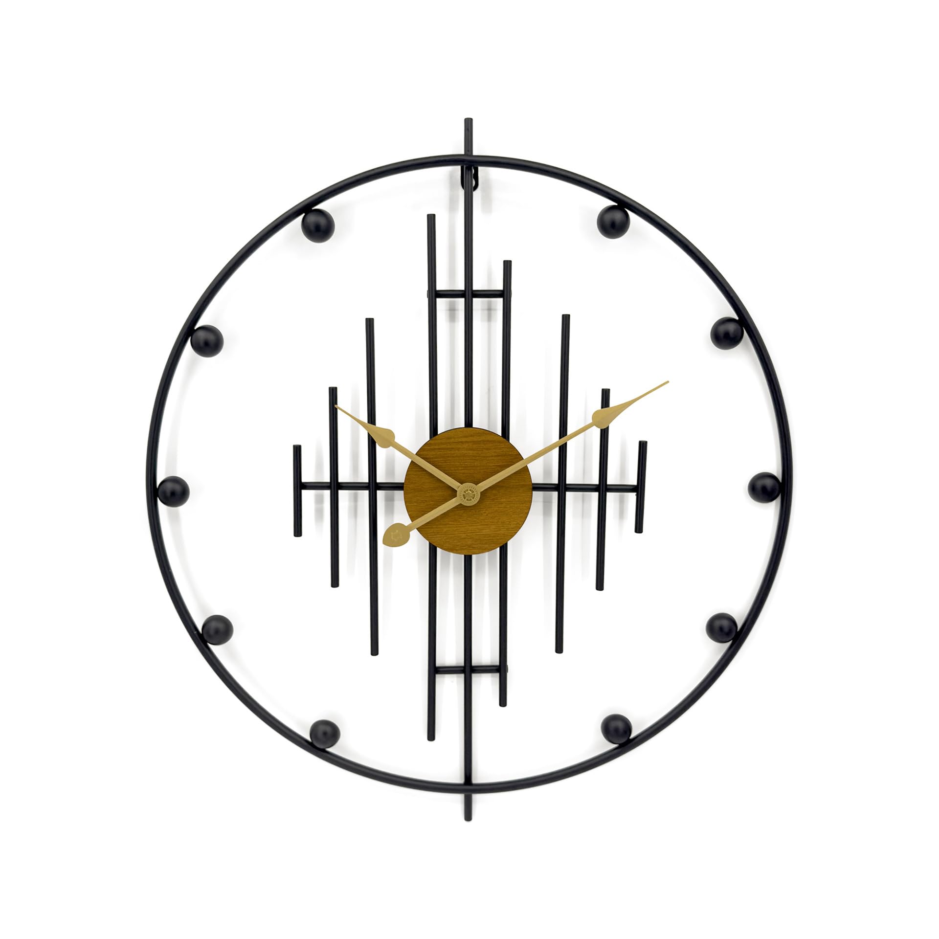 NIBHZ Wall Clock - Battery Operated, Silent Non-Ticking Analog Sweep Movement - Easy to Read Numbers for Home, Office, Kitchen, Classroom,60cm