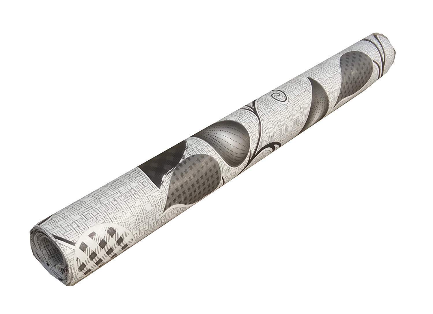 CASA-NEST PVC Wardrobe/Kitchen/Drawer Shelf Mat 5 Meter Roll, Color - Grey-Roll001 1