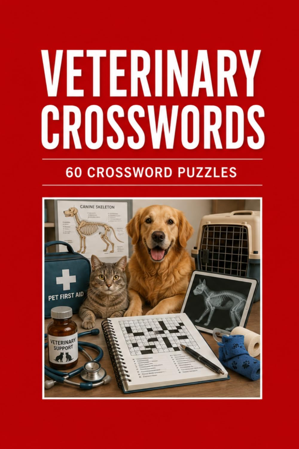 Veterinary Crosswords 60 Crossword Puzzles: | 6x9 Inches, 120 Pages | 60 crossword Puzzles | Solutions Included|