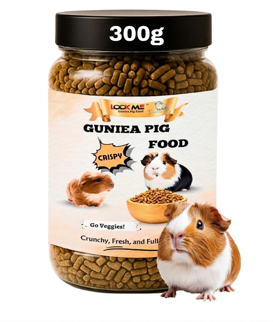 Lookme Rabbit 300g Guinea Pig Food Pellets Immunity Boost Formula Fiber Rich Small Animal Feed Vitamin C Fortified Healthy Skin Coat Growth Support Daily Nutrition-image-39