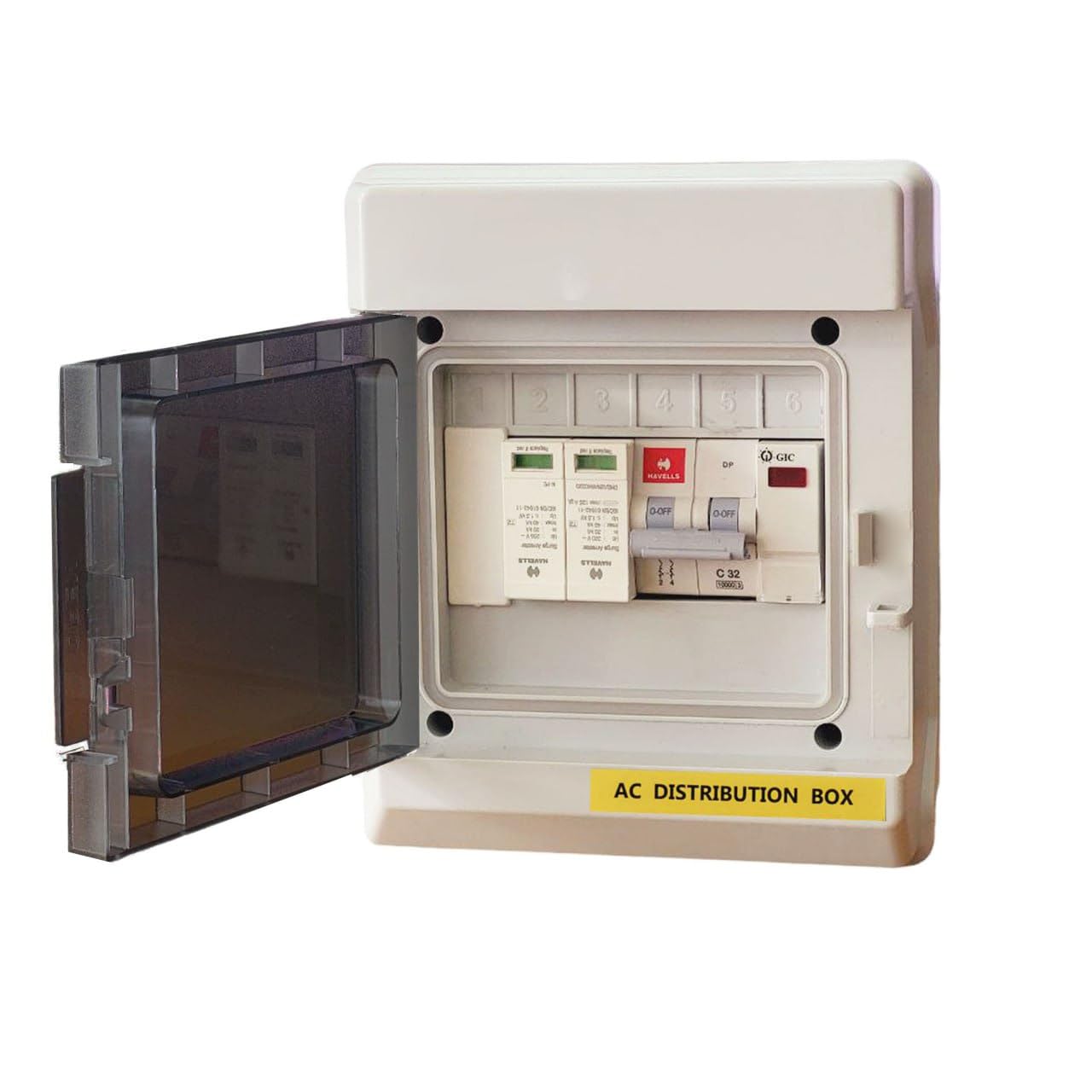 Daystar Premium Waterproof IP66 ACDB Single Phase Inbuilt AC MCB 32A, AC SPD 320V & Indicator-image-44