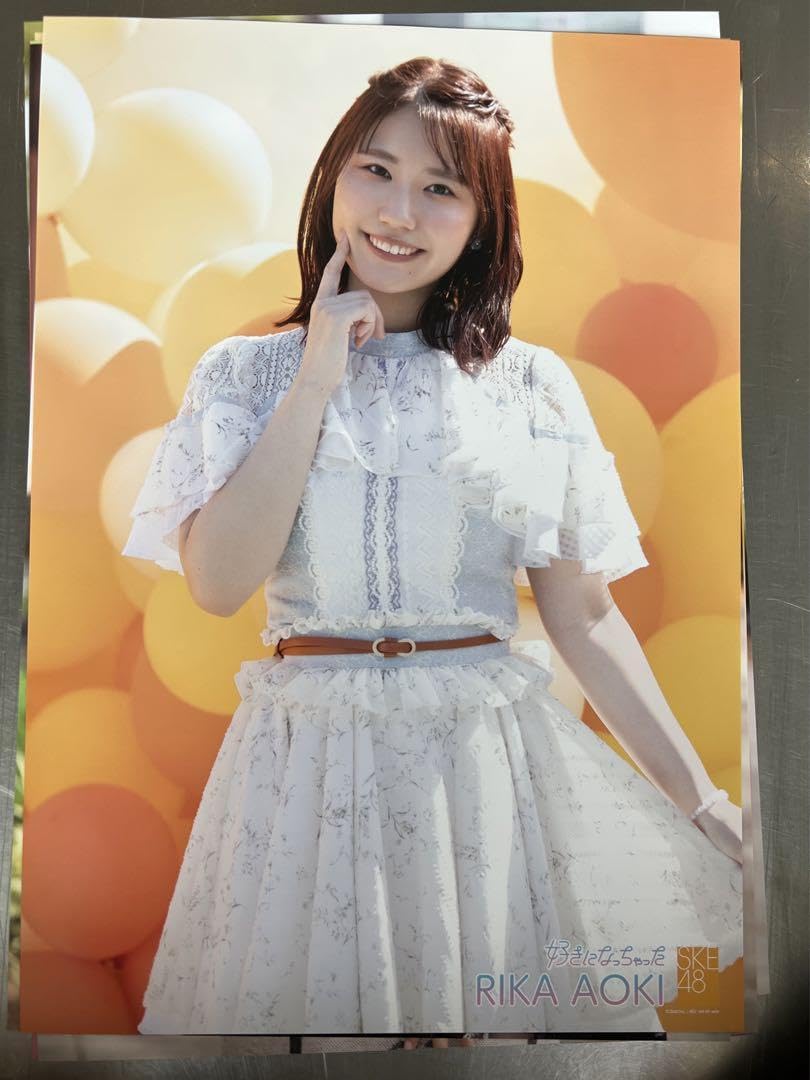 SKE48 青木莉樺　直筆メッセージカード＆ステッカー e88aa512f602d35f3edecc6e135e39